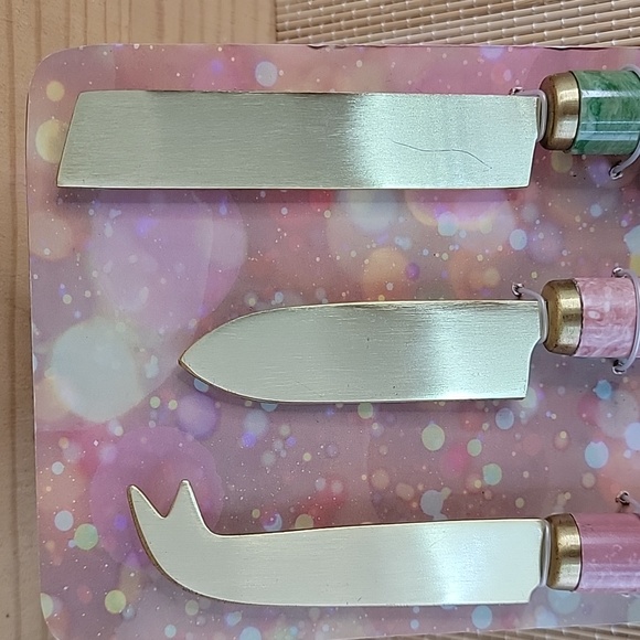Anthropologie Bergen Cheese Knives Set of Three NWB - Picture 2 of 6